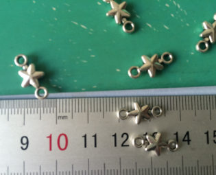 100 Pcs Antique Silver Star Bracelets Accessories Link Connector Pendants Crafting Beads 7x15mm A208 steampunk buy now online