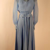 SALE- Vintage 1970s Princess Blue Belle' Epoque Maxi Dress Steampunk Victorian Downton Abbey steampunk buy now online