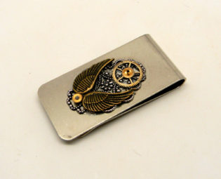 Steampunk jewelry money clip. steampunk buy now online