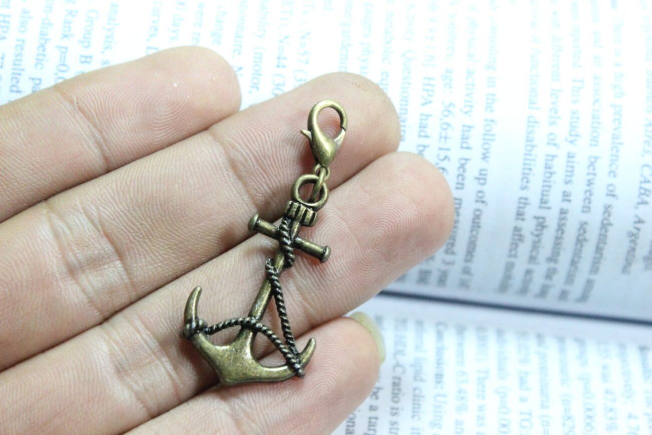 Anchor charms - Antique brass Thick Anchor Charm Pendant 33*19mm steampunk buy now online
