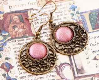 Copper - Oriental Earrings steampunk buy now online