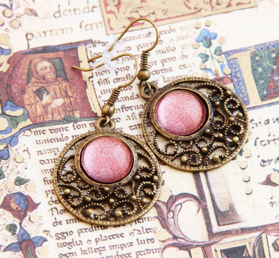 Copper - Oriental Earrings steampunk buy now online