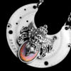 Greek God Necklace, Antique Pocket Watch Plate Necklace, Steampunk Necklace, Clockwork Jewelry, Geekery, Silver Steampunk Necklace, Unisex steampunk buy now online