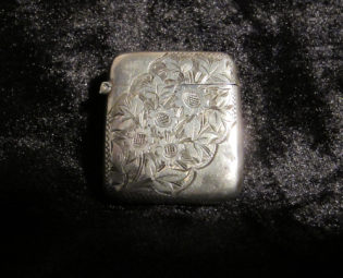 Antique Victorian Sterling Silver Vesta Case . steampunk buy now online