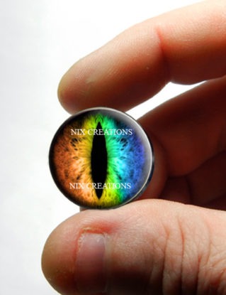 25mm 1 inch Rainbow Dragon Glass Taxidermy Doll Eyes Cabochons for Steampunk Jewelry and Pendant Making steampunk buy now online