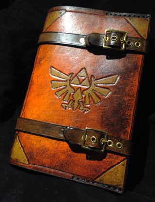 Zelda Triforce journal - day planner - book cover steampunk buy now online