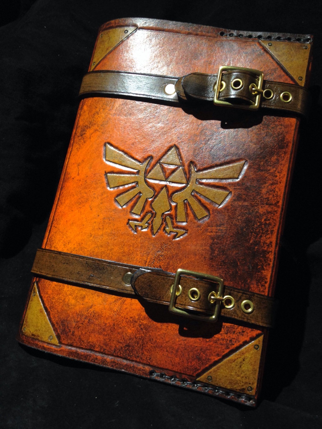 Zelda Triforce journal - day planner - book cover steampunk buy now online