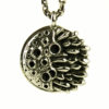 Moon Necklace Bohemian Jewelry Pendant with matching antique silver color Chain Boho Jewelry - FPE007 WB or SS steampunk buy now online