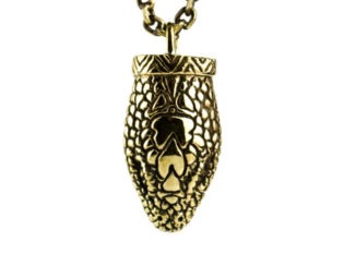 Snake Necklace Jewelry Golden Color Bronze Pendant with Handmade Chain Gothic Boho Jewelry - FPE006YB steampunk buy now online