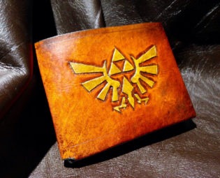 Leather Zelda Triforce Hyrule Wallet steampunk buy now online