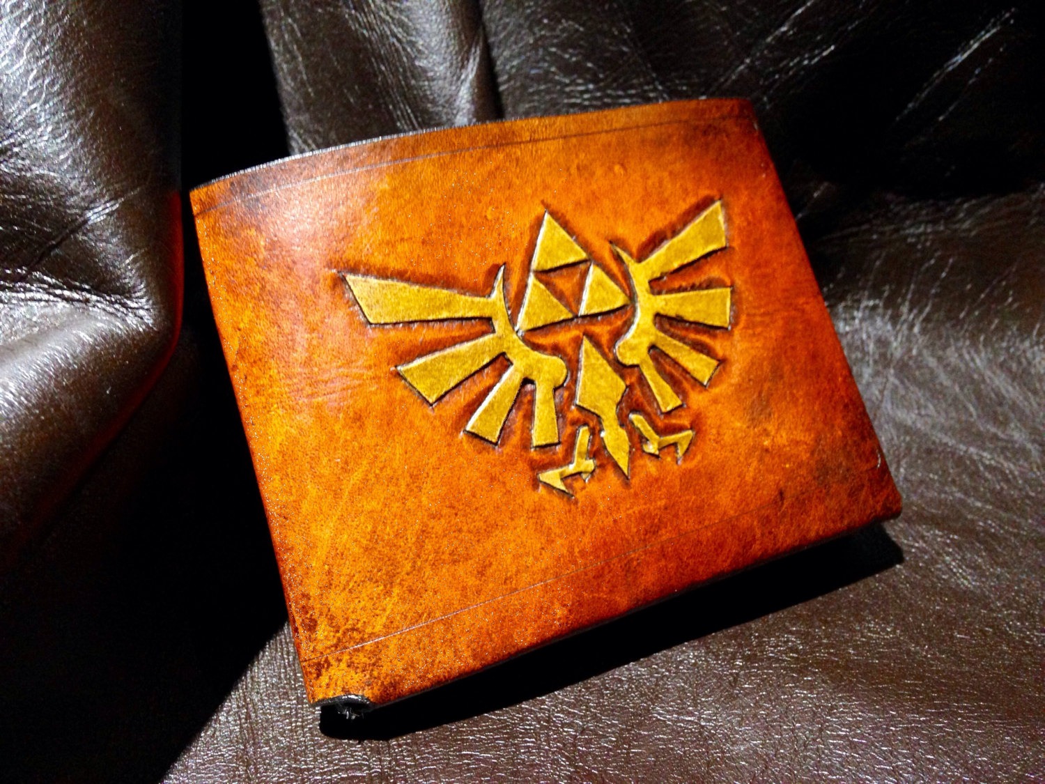 Leather Zelda Triforce Hyrule Wallet steampunk buy now online