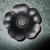 Black Leather Button Flower Finding Steampunk steampunk buy now online