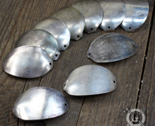 Curved Spoon Bracelet Parts - 10 Piece Assortment - Antique Sterling Silver Plated Silverware - Make Your Own Spoon Jewelry - Metal Stamping steampunk buy now online