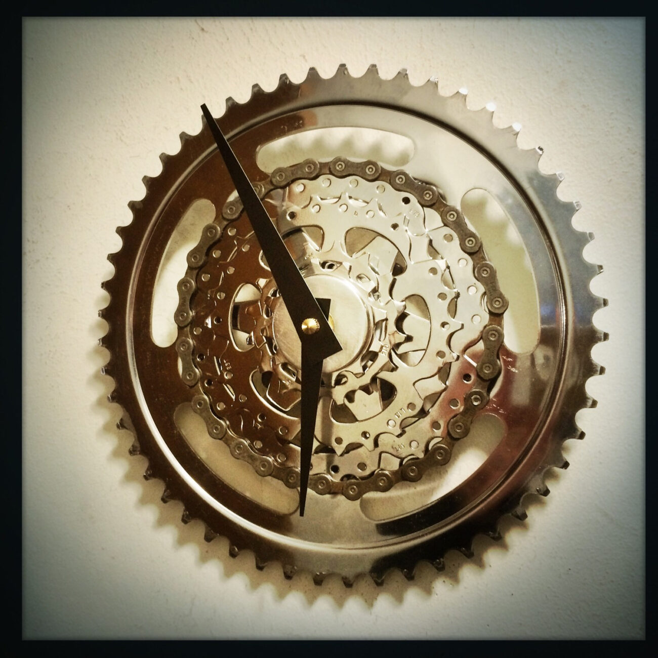 Modern Steampunk Bicycle Gear Wall Clock Wall Clock Bike Gear Wall Clock Industrial Bike Wall Clock Recycled Bike Parts Clock steampunk buy now online