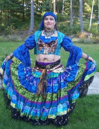 Custom Made 30 Yd. Patchwork Tiered Skirt-Great for Bellydance,Steampunk,Boho,Goth,Pirate,Vampire steampunk buy now online