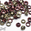 40 Antique Brass Bronze Copper 2-PART EYELETS Grommets Fit 4mm Hole 1/8 -5/32 in. steampunk buy now online