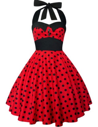 Lady Mayra Ashley Polka Dot Dress Vintage Rockabilly Pin Up 1950s Retro Style Gothic Lolita Steampunk Swing Prom Party Plus Size Clothing steampunk buy now online