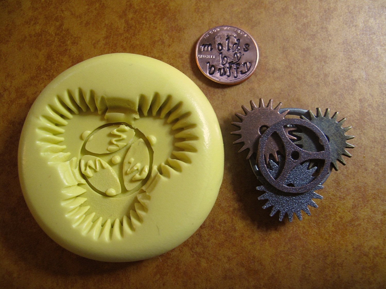 STEAMPUNK gears SILICONE flexible mold, resin mold, food mold, pmc mold, jewelry mold, crayon mold, fondant mold steampunk buy now online