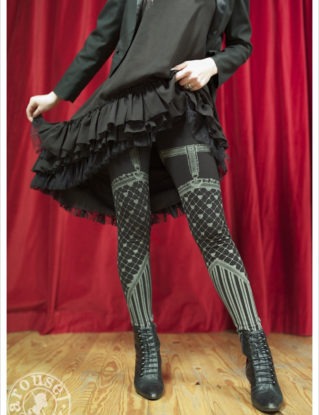 Heart Fishnet Garter Legging - Womens leggings - legwear steampunk buy now online
