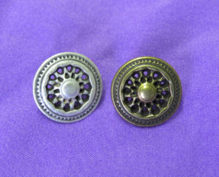 1 Dozen Steampunk Wheel Shaped Vintage Shank Buttons i394 steampunk buy now online