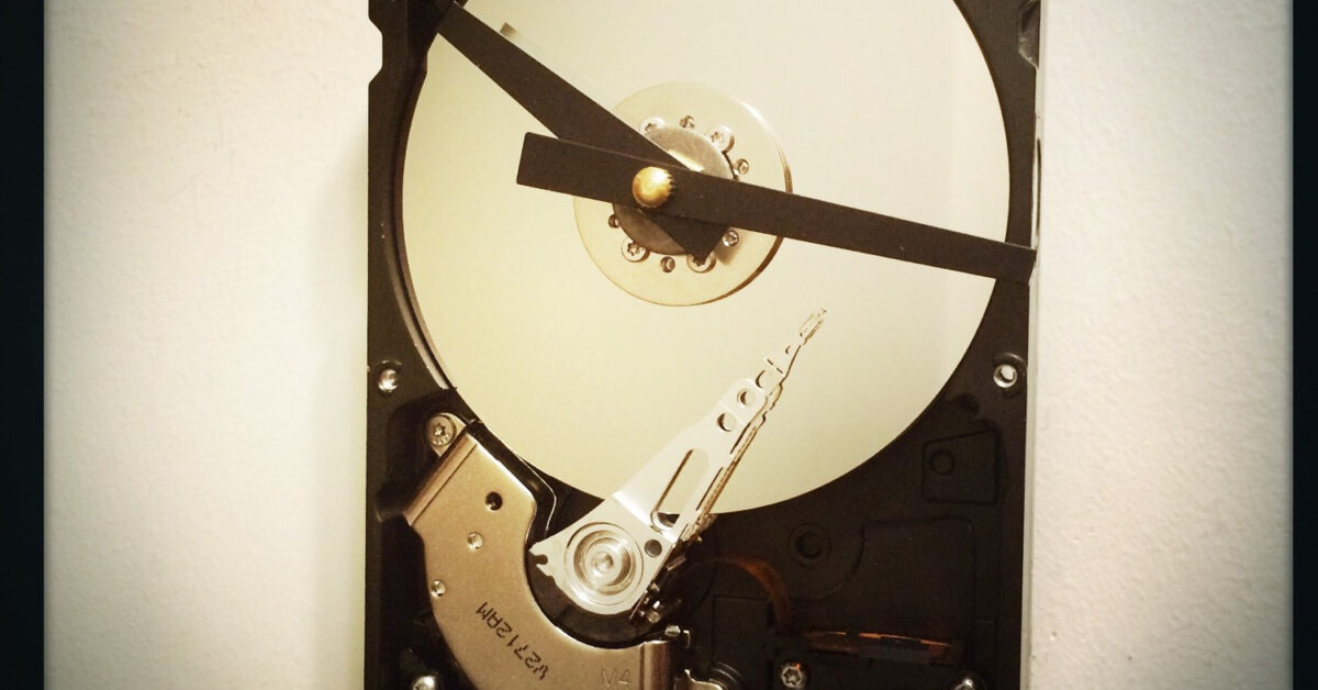 Computer Hard Drive Wall Clock Steampunk Computer Clock Nerd Clock Geek ...