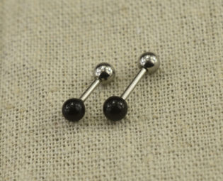 Black Onyx cartilage earring,tragus earring,nature stone cartilage tragus helix earrings,bff gift steampunk buy now online
