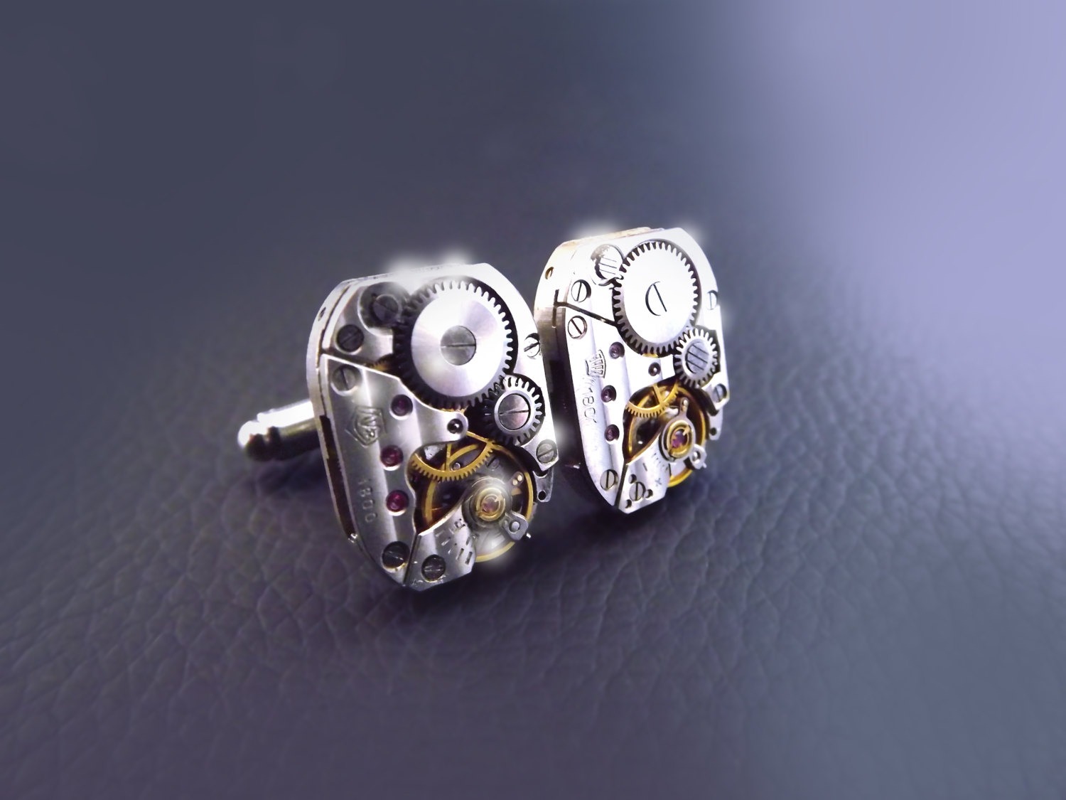 Steampunk cuff links, unisex steampunk cufflinks, rectangle steampunk cufflinks, mens steampunk, watch movement cuff links, pinstripe. steampunk buy now online