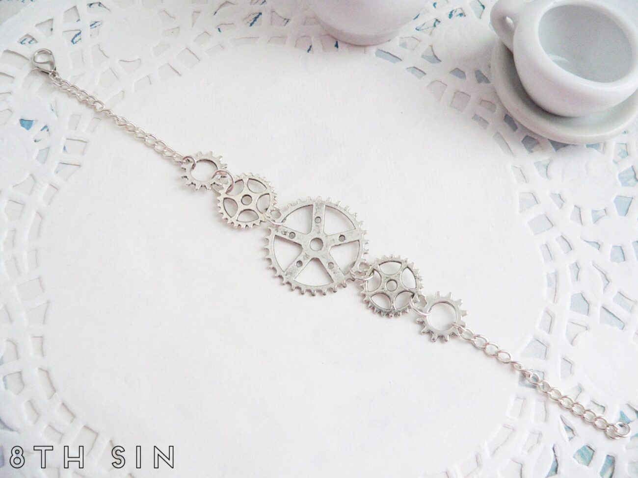 Antique Silver Gear Bracelet, Steampunk Gear Bracelet, Steampunk Gift, Clockwork Bracelet, Steampunk Bracelet, Engineer Gift, Gear Jewelry steampunk buy now online