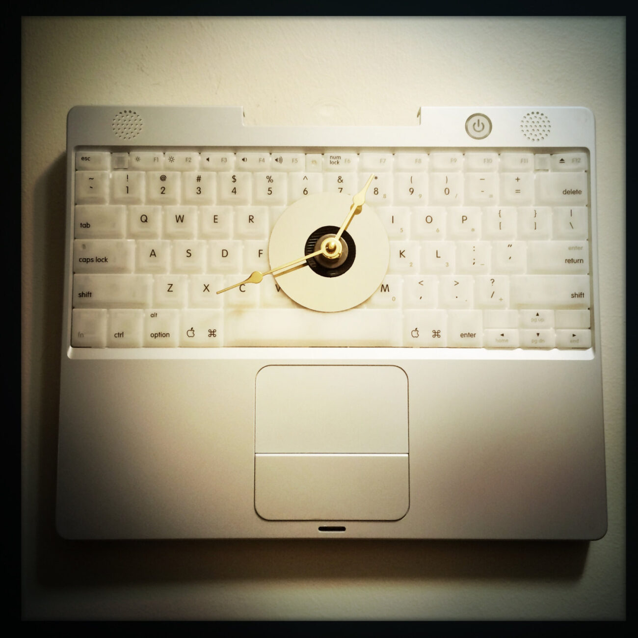Apple Laptop Keyboard Wall Clock Steampunk Clock Computer Clock Nerd Clock Unique Clock Keyboard Clock Recycled Computer Parts Clock steampunk buy now online