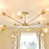 NEW! The Shepard Chandelier - Modern Brass Sputnik Chandelier steampunk buy now online