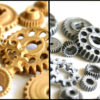 Edible Chocolate Candy Gears® Silver & Gold Mix unique edible embellishments or stand alone candy steampunk buy now online