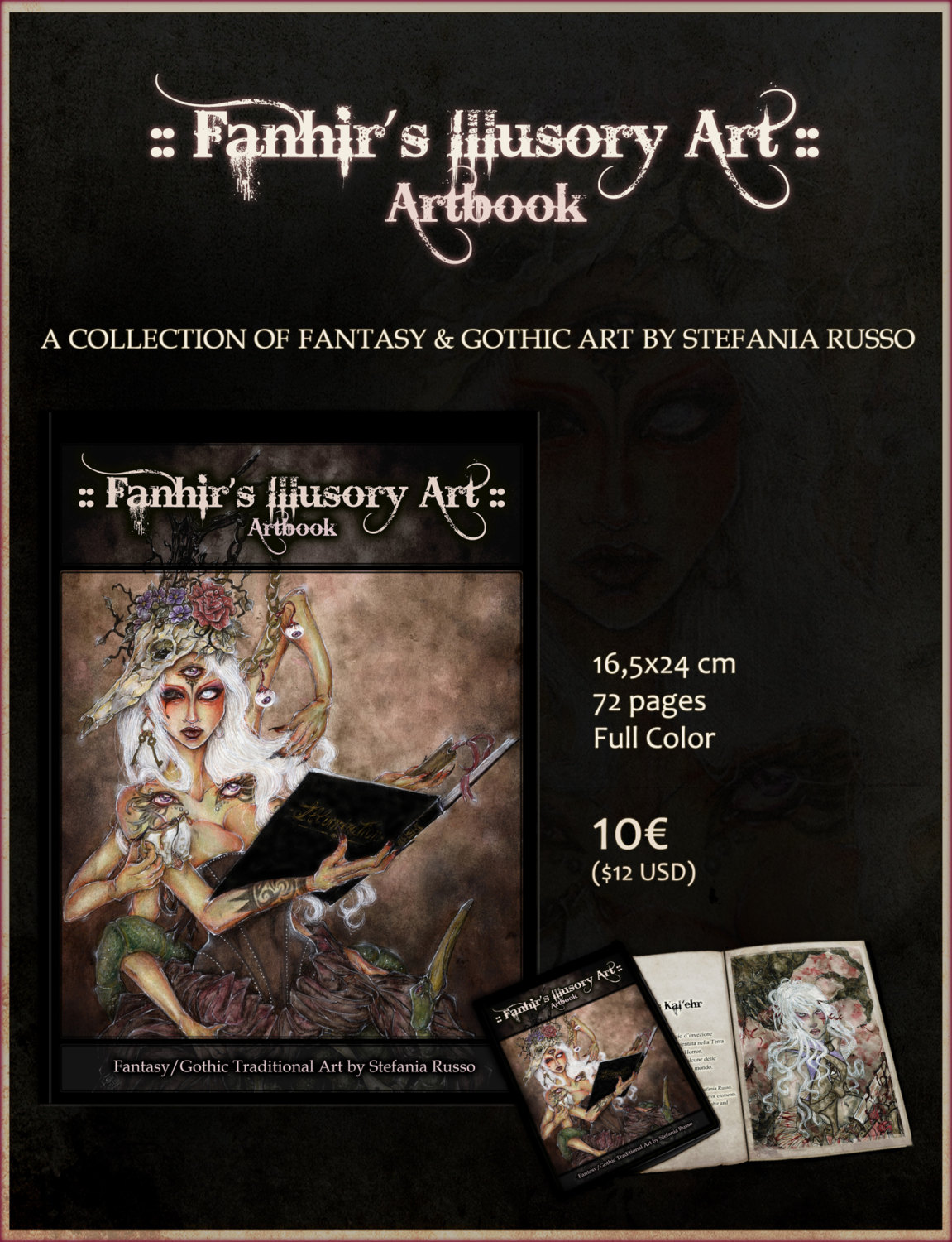 PRE-ORDER "Fanhir's Illusory Art" Artbook --- Fantasy Gothic Horror Steampunk Art -- Ships from March,30 steampunk buy now online