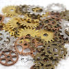 Huge Lot of 45 Steampunk Gears Cogs Discs for Assemblage Altered Art Mixed Media steampunk buy now online