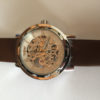 Men's Steampunk Mechanical Skeleton Wrist Watch with White Face and Brown Leather Watch Band -Groomsmen and Wedding Gift steampunk buy now online