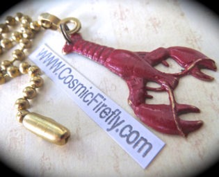 Red Lobster Fan Pull Steampunk Fan Pull Nautical Ceiling Fan Pull Chain Sea Life Ocean Theme Beach House Decor Small Fan Pull Chain steampunk buy now online