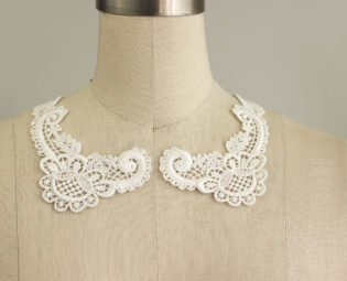 Ivory White Venise Floral Peter Pan Lace Collar / Neckline steampunk buy now online