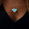 Heart of the Frozen Sea - Steampunk - Glowing Heart - Glowing Necklace - Gifts for Her - Glow in the Dark - Glowing Jewelry - Mothers Day steampunk buy now online