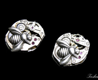 Bumble Bee Earrings, Steampunk Earrings, Vintage Watch Movement Earrings, Clockwork Earrings, Geekery, Industrial Jewelry, Steampunk Wedding steampunk buy now online