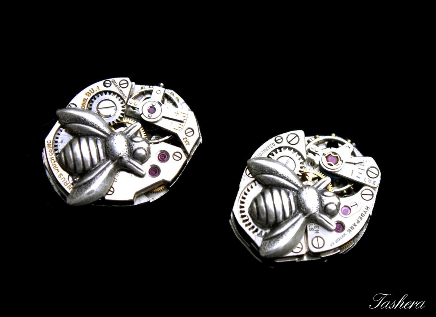 Bumble Bee Earrings, Steampunk Earrings, Vintage Watch Movement Earrings, Clockwork Earrings, Geekery, Industrial Jewelry, Steampunk Wedding steampunk buy now online