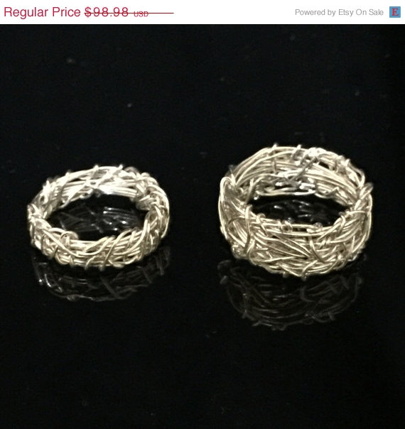 Spring SALE His and Hers Wedding Rings, Matching Wedding Rings, Vintage Wedding Ring, Filigree Wedding Bands, Rustic Ring, Steampunk Weddin steampunk buy now online