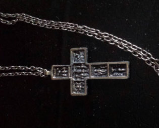 Vintage cross large silver tone steampunk/boho / bohemian/punk .large statement cross steampunk buy now online