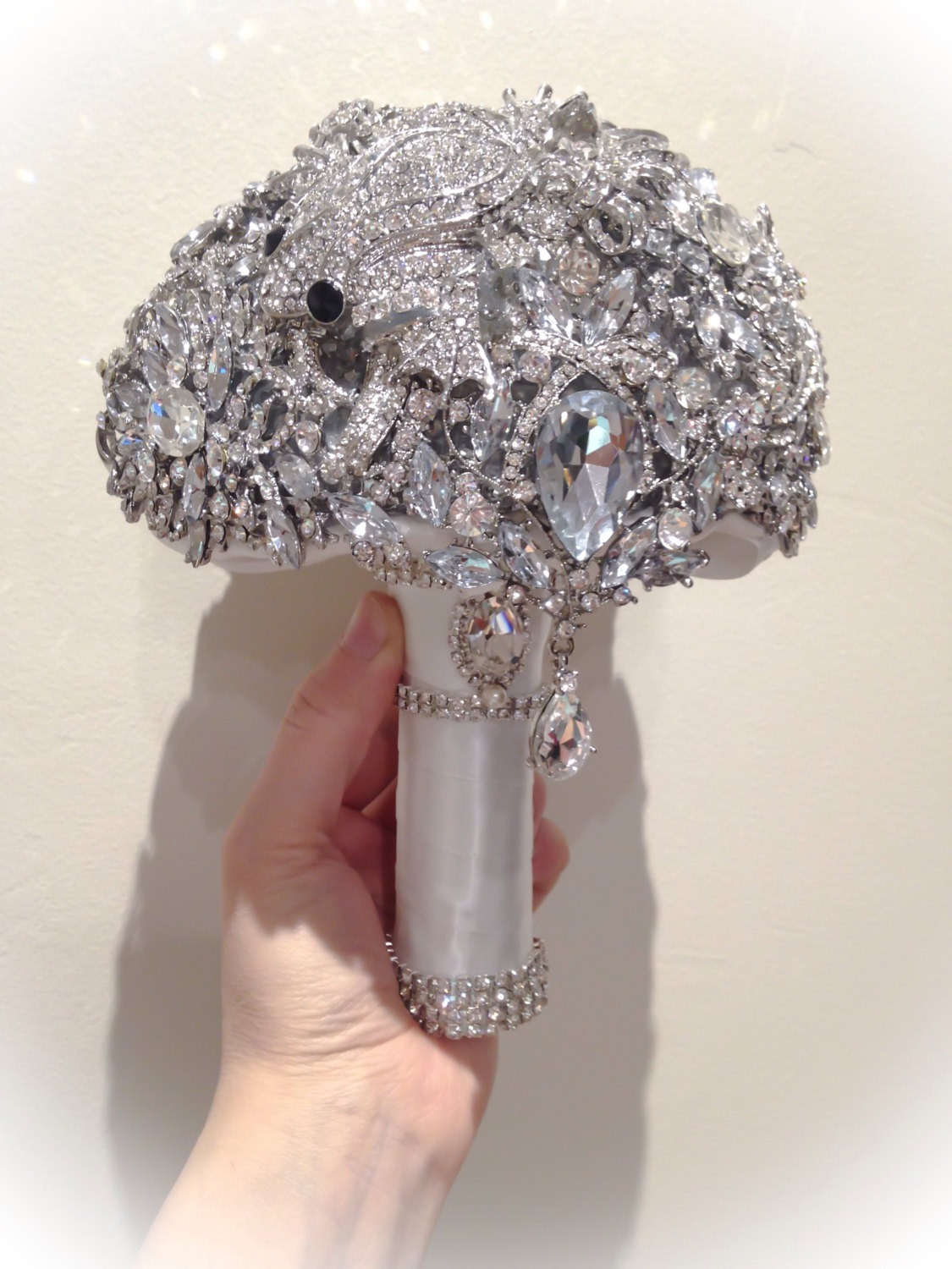 Wedding Brooch Bouquet. Reserved for Gianna steampunk buy now online