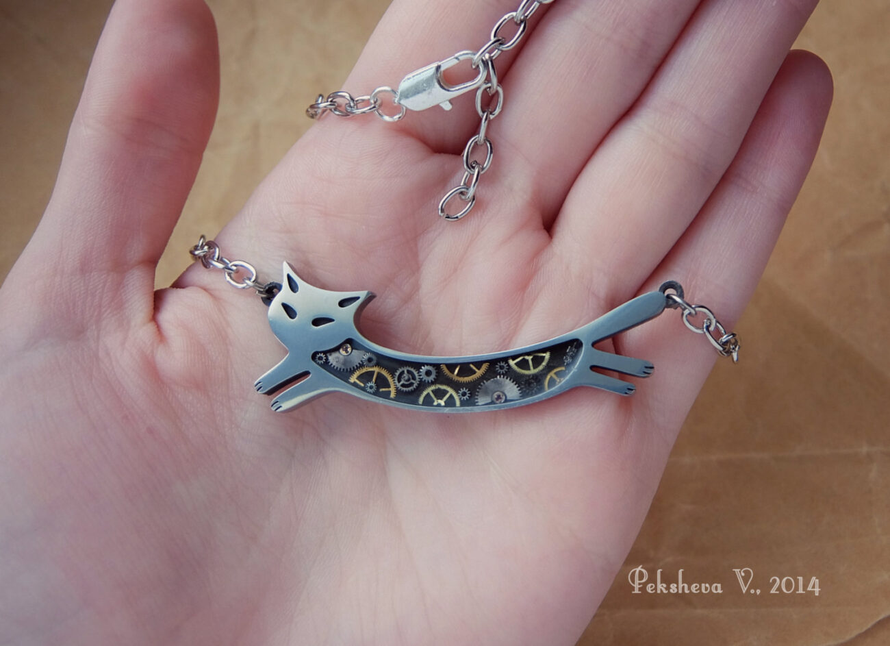 Jimmy the Cat, Steampunk pendant steampunk buy now online