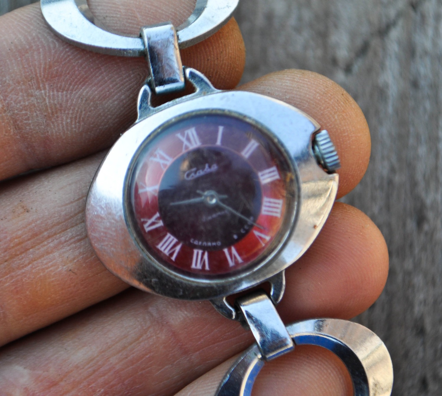 Vintage small wrist watch for parts.Not work. steampunk buy now online