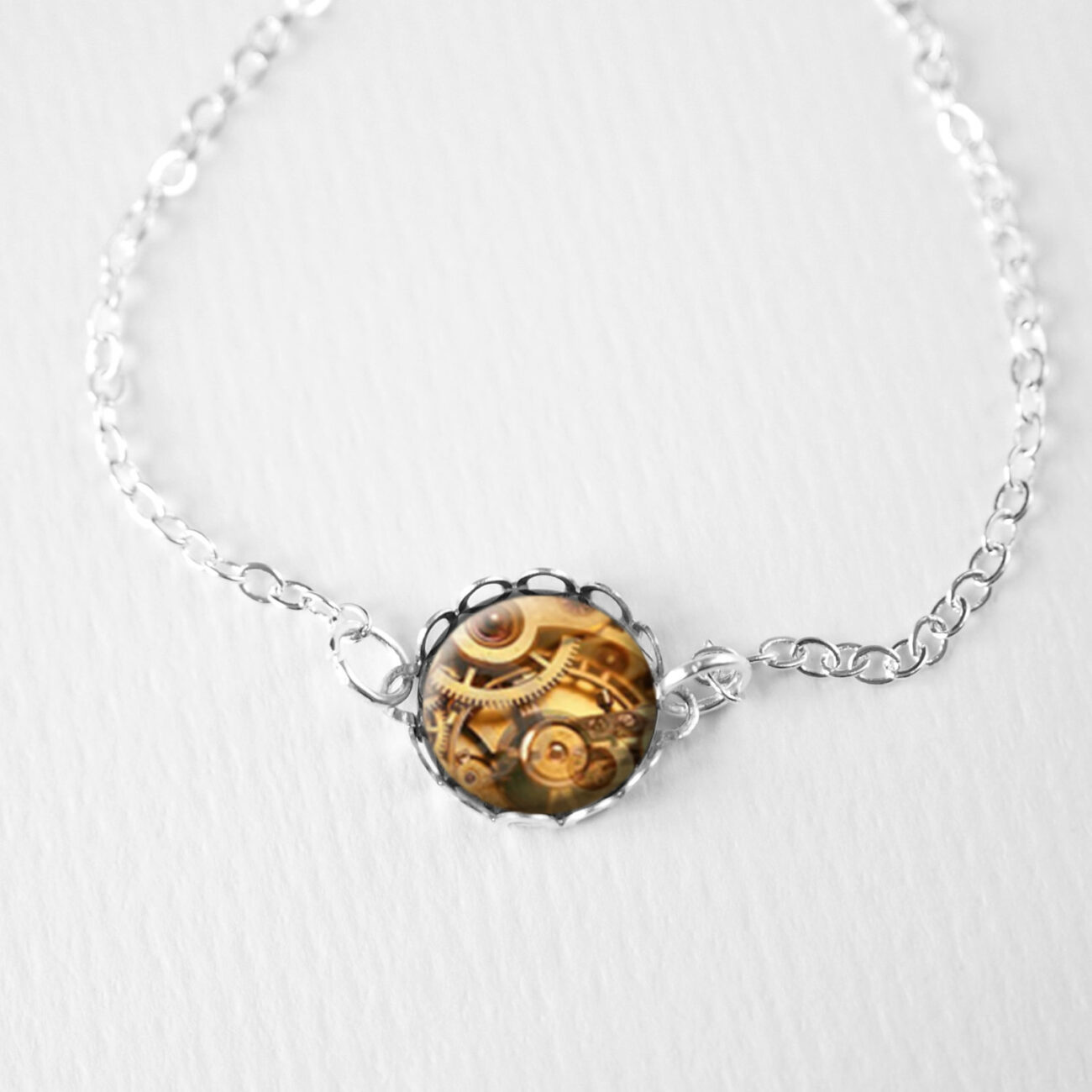 Steampunk Bracelet, Clock Bracelet, Friendship Gift, Clockwork Jewelry, Geekery Bracelet, Gift For Her, A067 steampunk buy now online