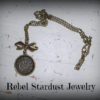 Bronze Steampunk / Alice In Wonderland clock necklace with cute butterfly bow steampunk buy now online