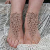 Crochet Barefoot Sandals, Nude shoes, Foot jewelry, Wedding, Victorian Lace, Sexy, Yoga, Anklet , Bellydance, Steampunk, Beach Pool steampunk buy now online