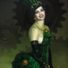 Limited-Edition Fine Art Print: "Baroness Samadhi", 11"x14" Print on Semi-Gloss Photo Paper. Signed by artist. Comes in 16"x20" Black Mat. steampunk buy now online