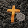 Olive wood cross steampunk buy now online