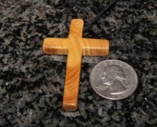 Olive wood cross steampunk buy now online